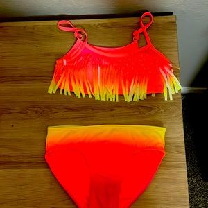 Neon bikini for kids justice size 10